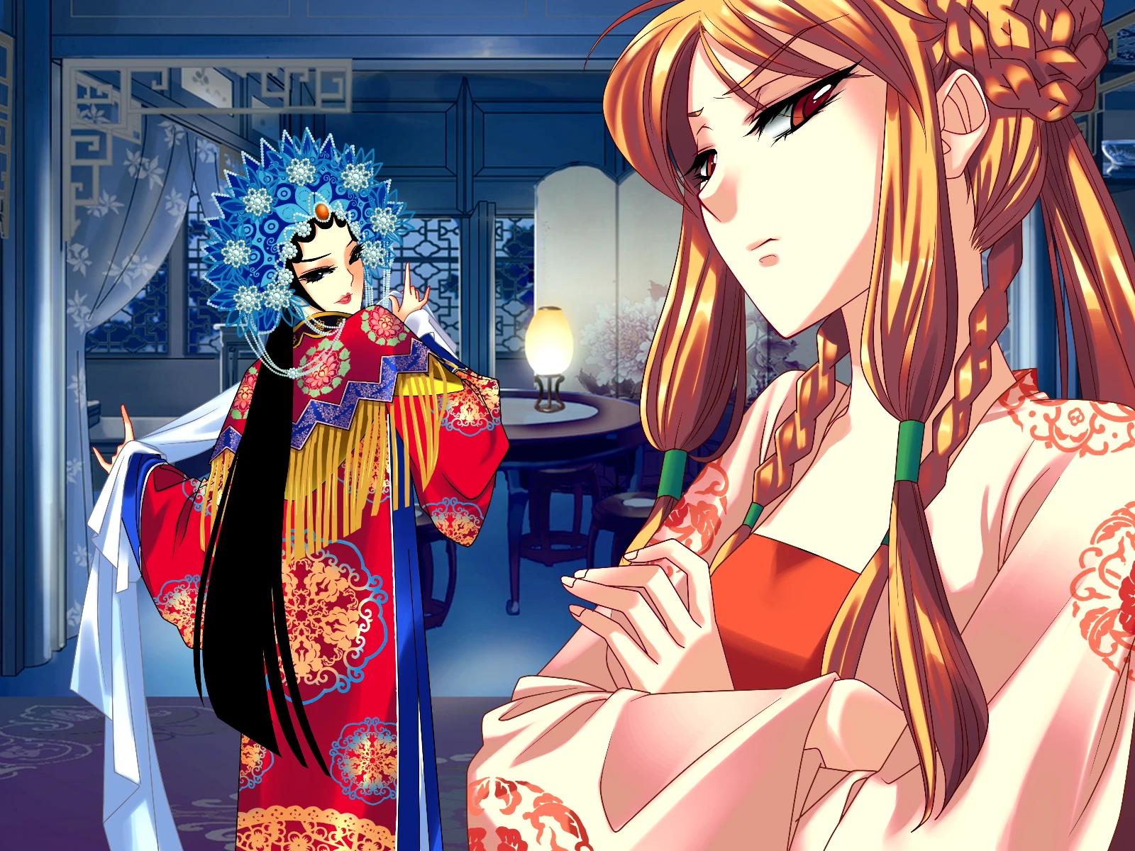 【红楼梦林黛玉与北静王·CG】妙玉&晴雯&花袭人&蒋玉菡&北静王(1600*1200) 哔哩哔哩