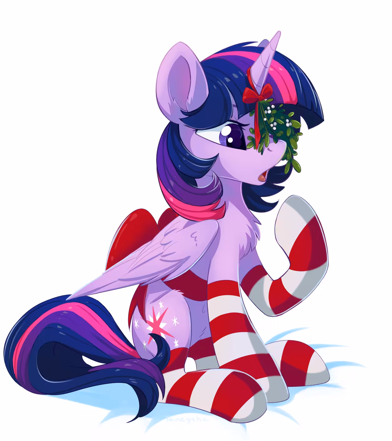 可爱又涩涩的袜套小马