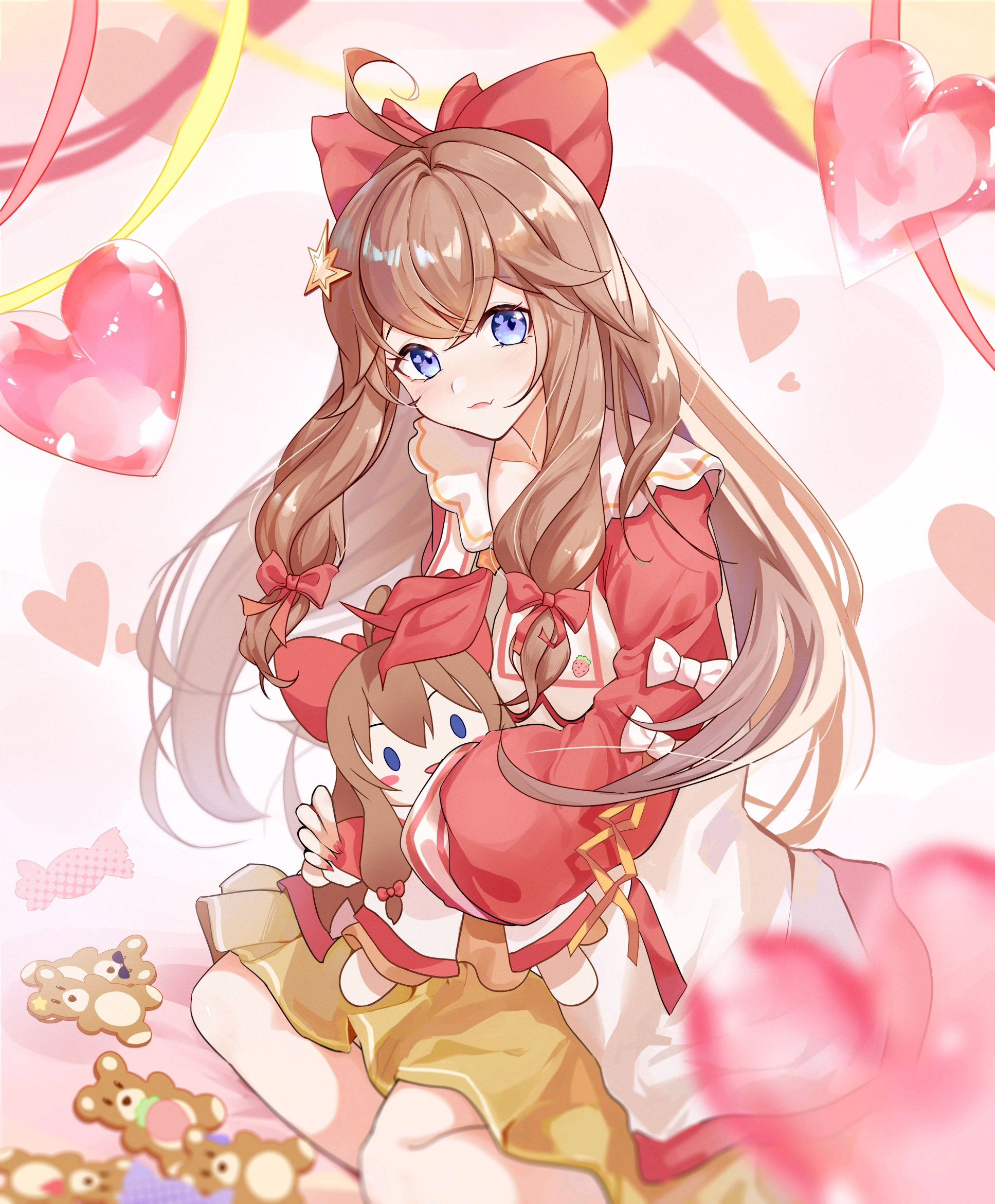 asoul嘉然生贺同人图祝枝江最甜甜甜的小草莓生日快乐