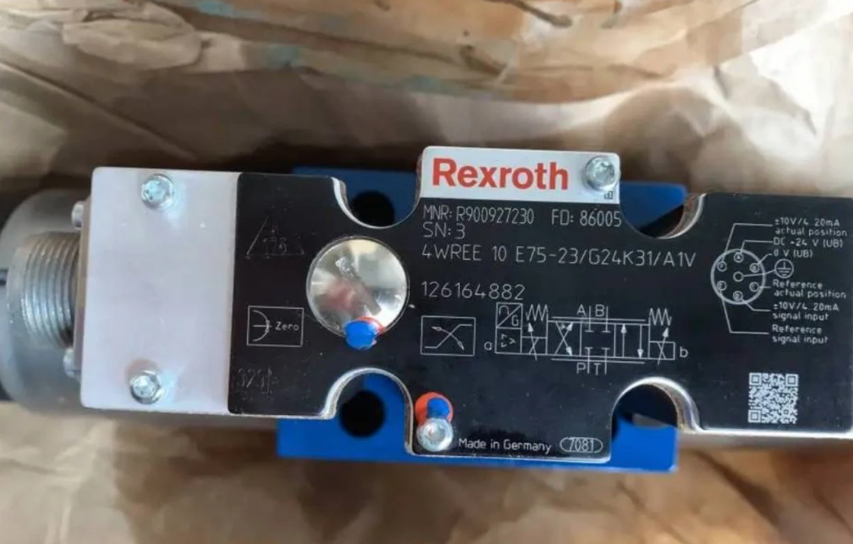 4WRPEH 10 C3 B100L-2X/G24K0/A1M力士乐高频响比例阀 - 哔哩哔哩