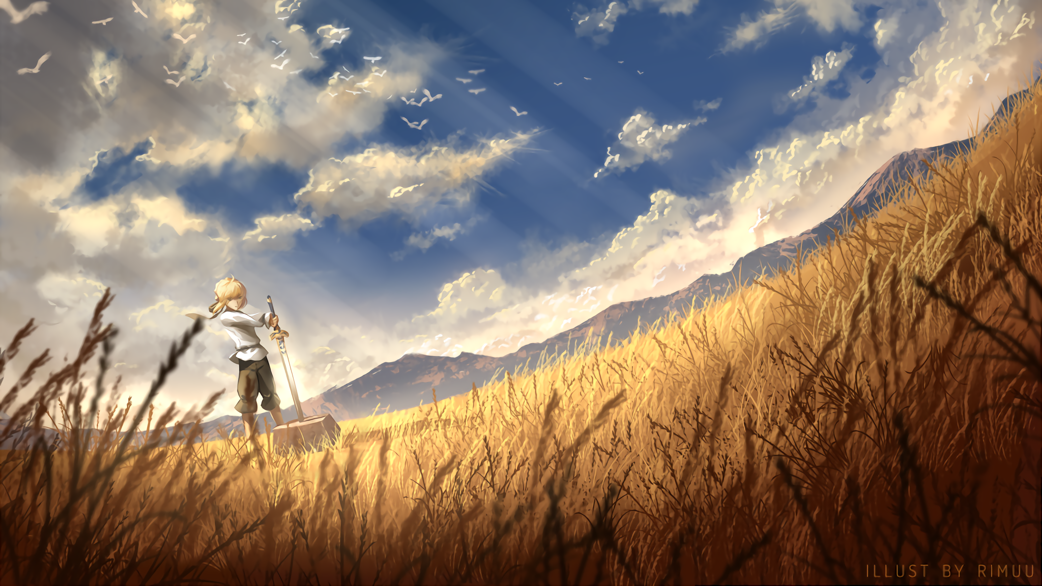 【电脑高清壁纸裁剪】saber,光明磊落真挚下的