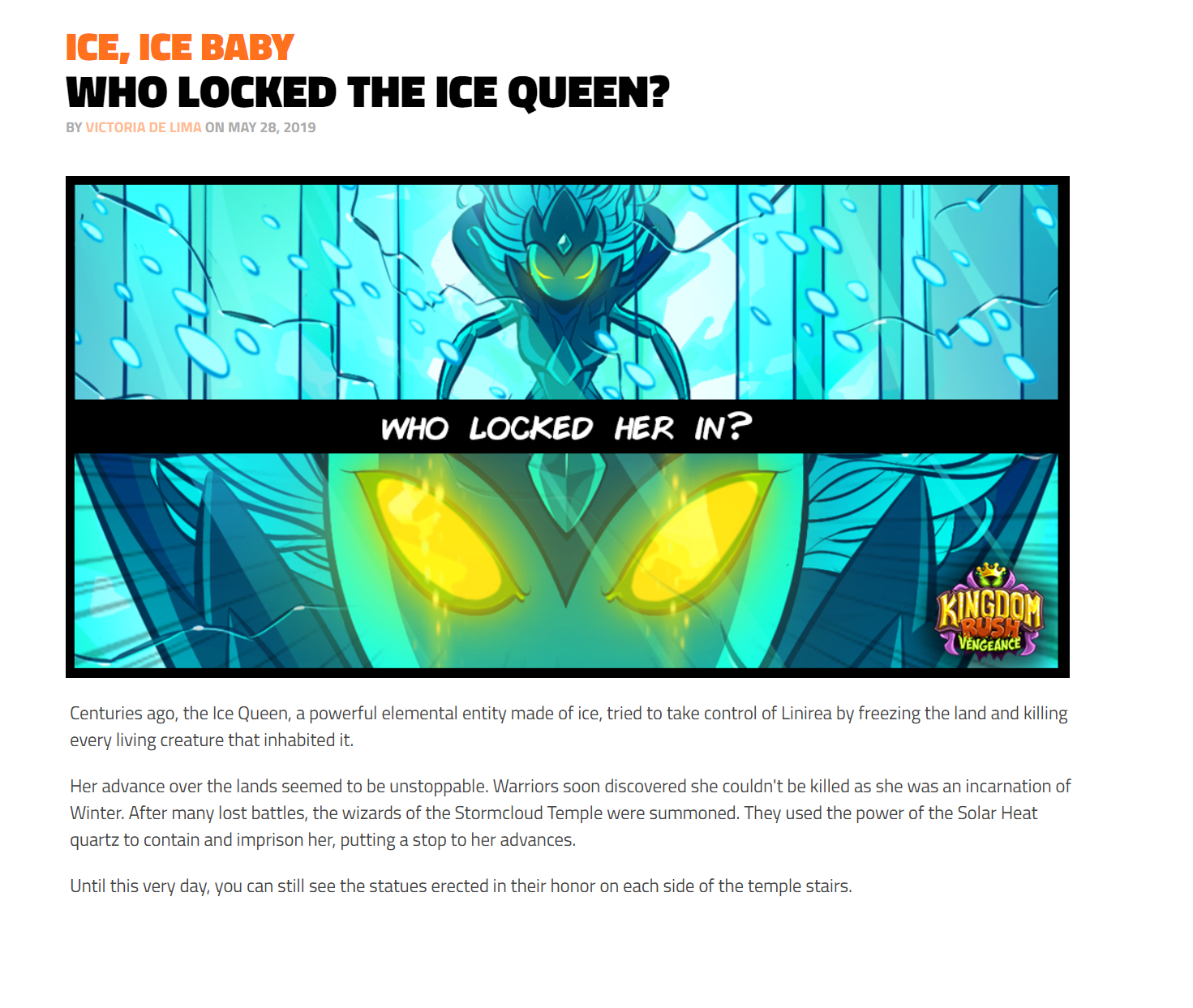 英文:who locked the ice queen?