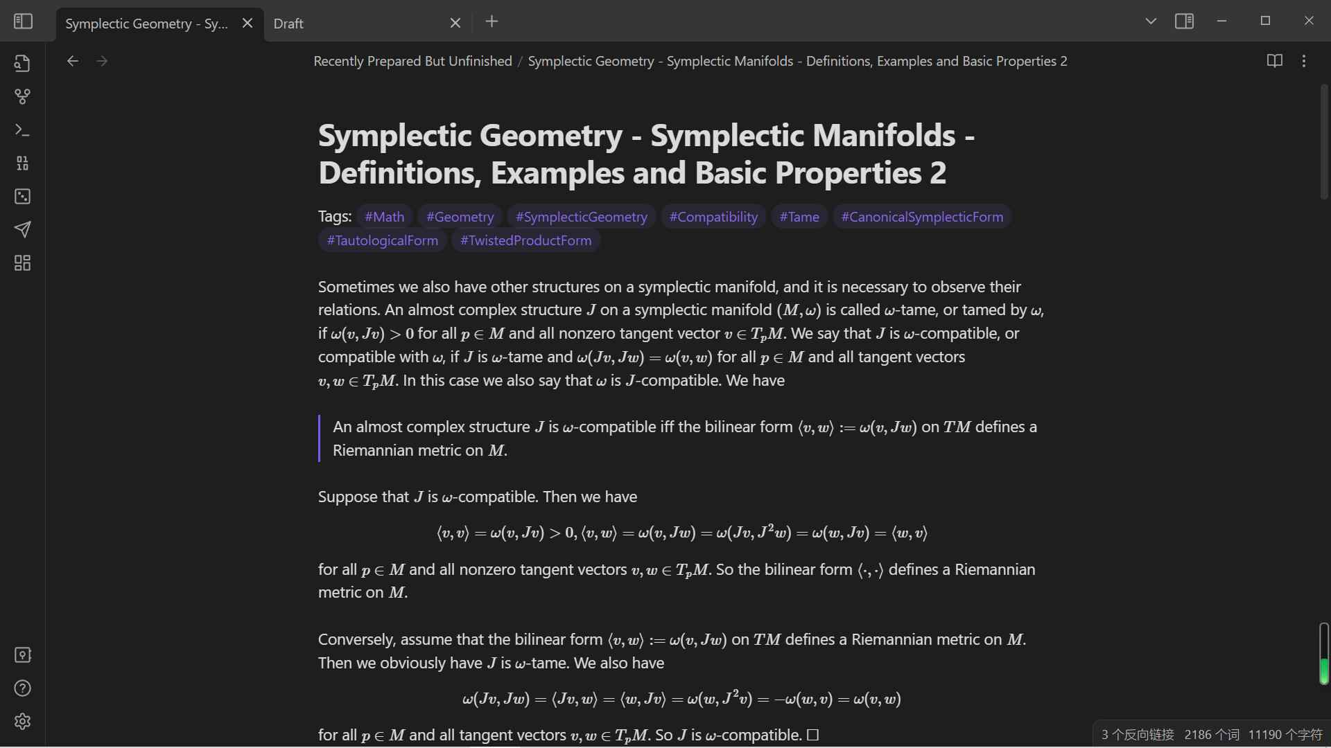 SG Symplectic Manifolds 3 哔哩哔哩