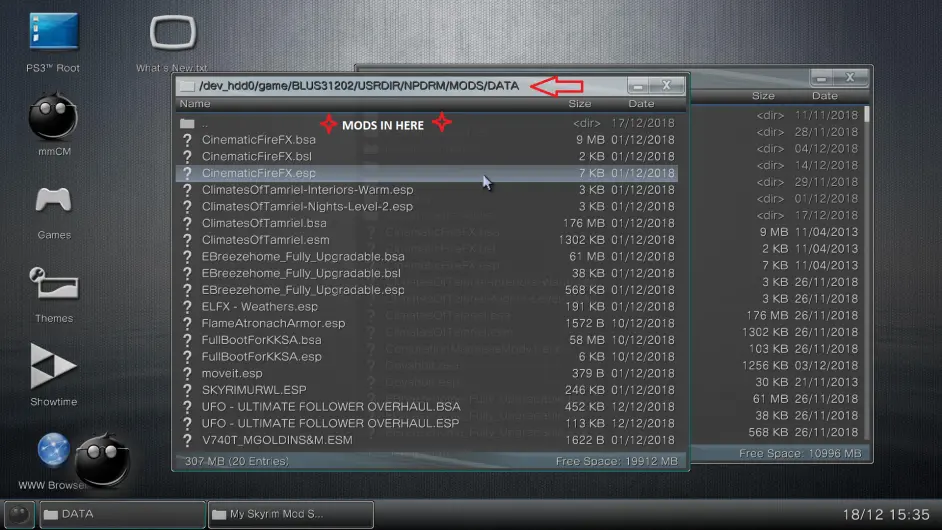 在ps3版上古卷轴5 天际上使用mod教程 哔哩哔哩