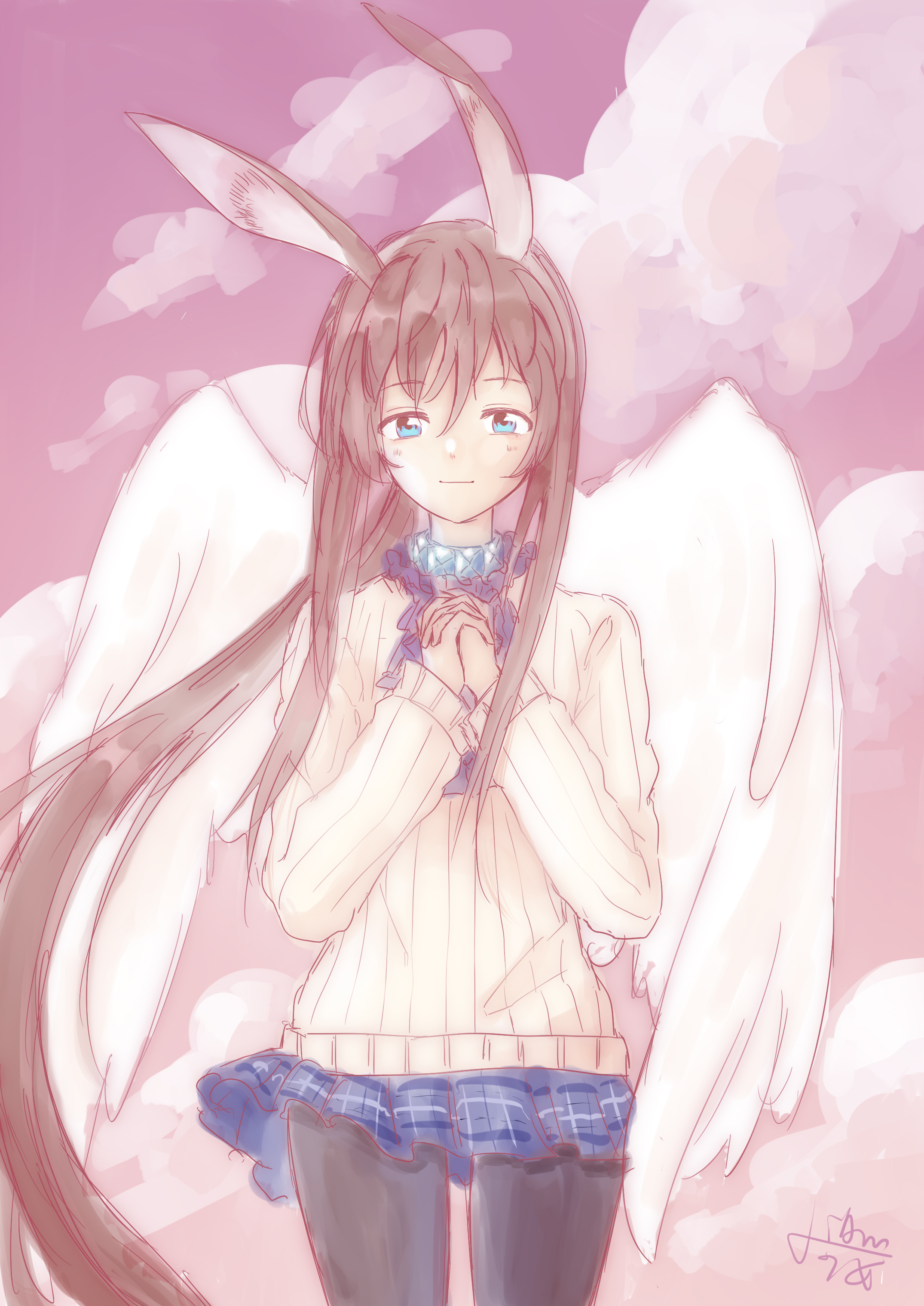 明日方舟鹰小姐降临到博士身边周年庆贺文上