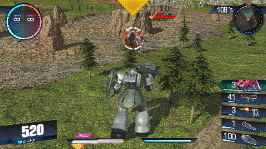 执三斧之牙,行致胜之略 gundam versus 扎古i(古拉特修麦瑟专用机)