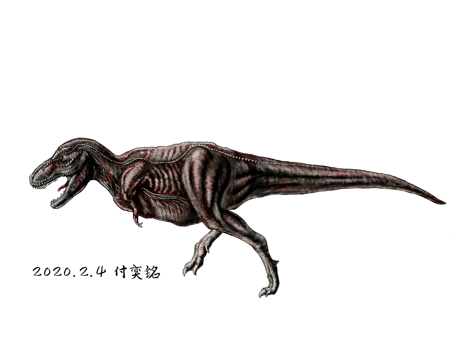 最早的恐龙复原图图片