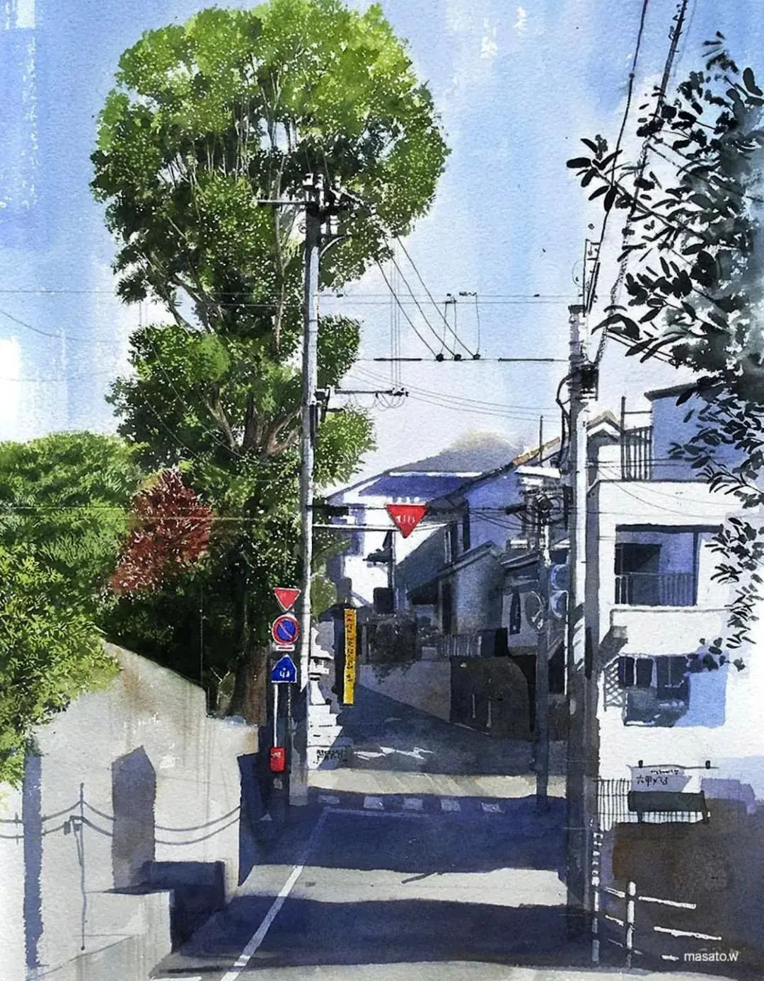 日本水彩画家:渡部政人