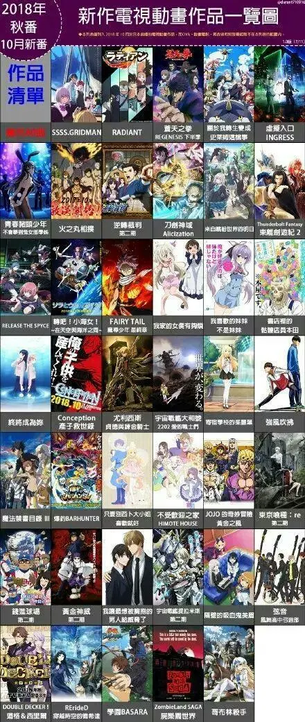 18年10月番大公开 又是一场龙争虎斗 第一弹 哔哩哔哩