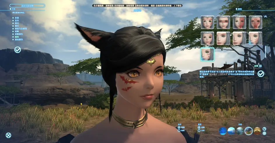 Ff14 暂时绝版物介绍 国服2015守护天节奖励面妆 哔哩哔哩