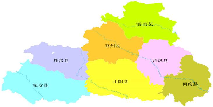 洛南县地图县各镇地图图片