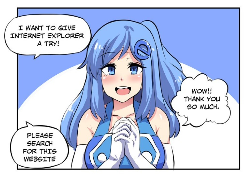 [漫画] Internet Explorer (IE娘系列第1期) twitter@Merryweatherey