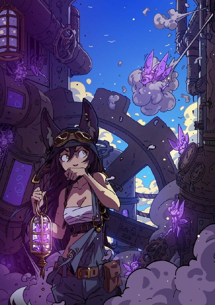 画风古灵精怪,插画师kate fox作品欣赏 - 哔哩哔哩