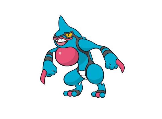 和不良蛙一样,毒骷蛙也被分类为毒击宝可梦,不过有趣的是,本身为近战