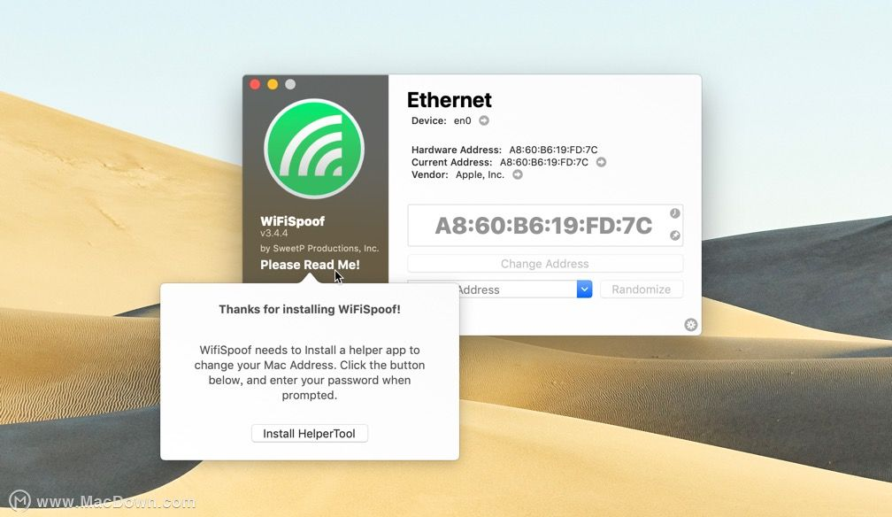 instal the new for mac WiFiSpoof
