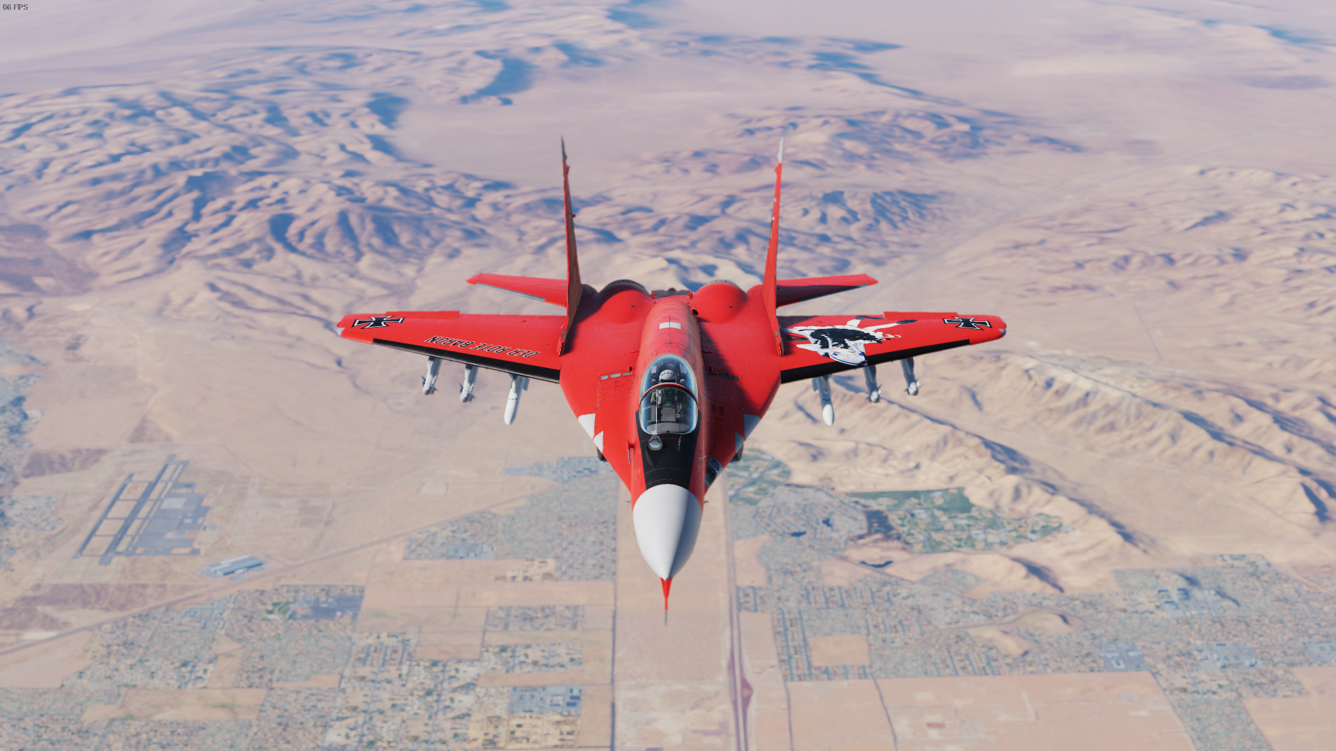 dcs米格29s红男爵hk416涂装