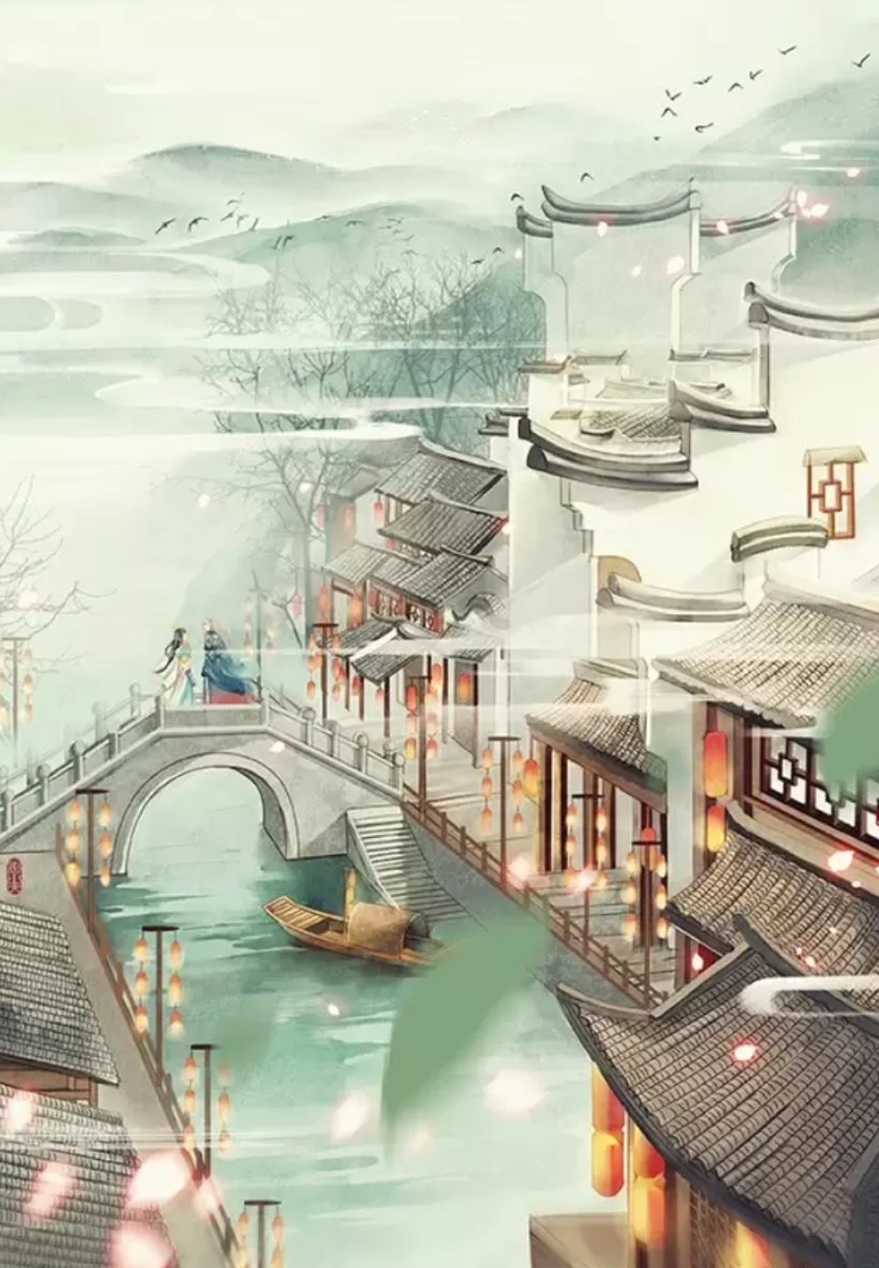 古代的时候,那江南烟雨,那一叶扁舟,总是让我们心心向往.