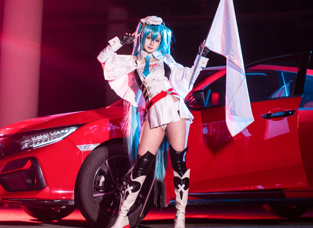 巴鲁巴鲁BaRu赛车初音cosplay2