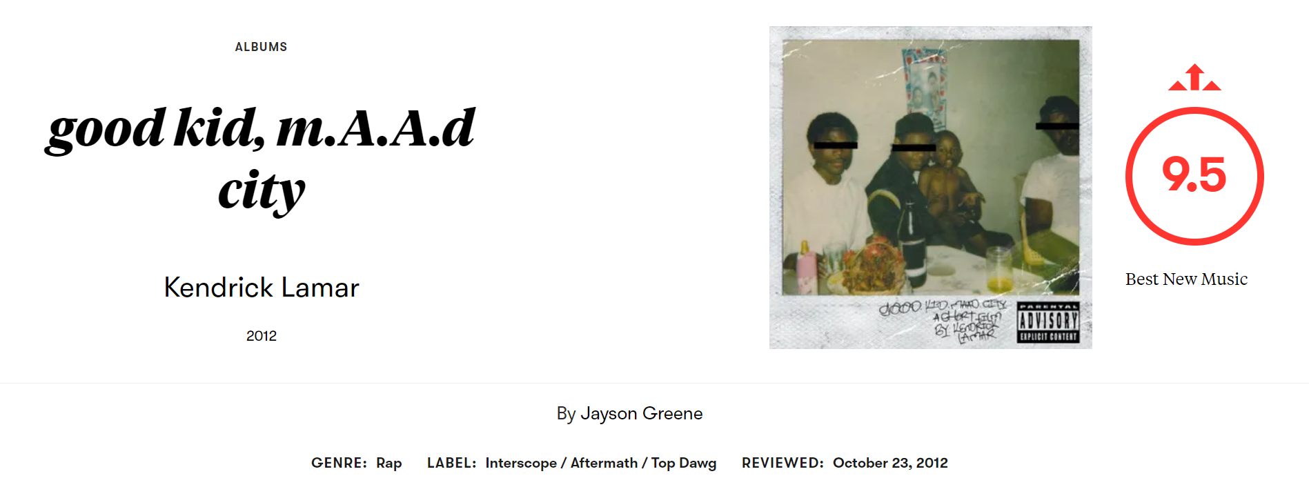 Kendrick Lamar good kid, m.A.A.d city Pitchfork乐评 个人翻译 哔哩哔哩
