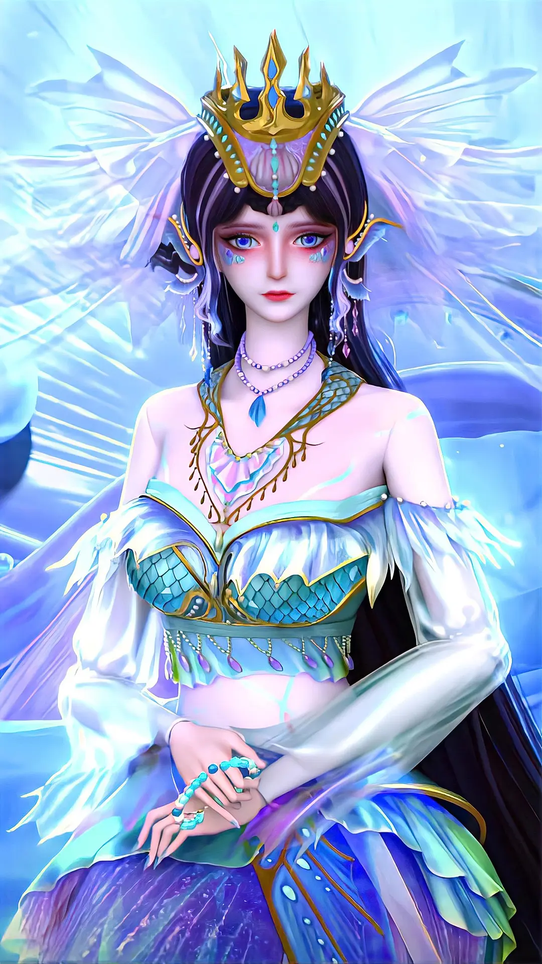 国漫女神|《叶罗丽默水语》海公主海颜4k高清手机壁纸