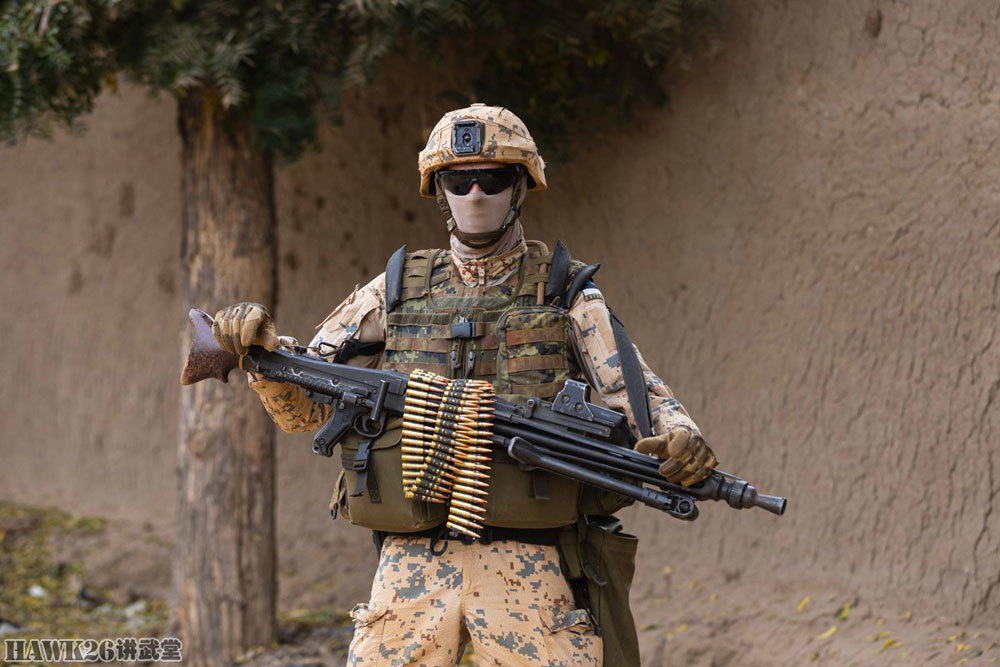 集腋成裘挪威彪悍女兵手持机枪警戒德空军大象漫步遭质疑