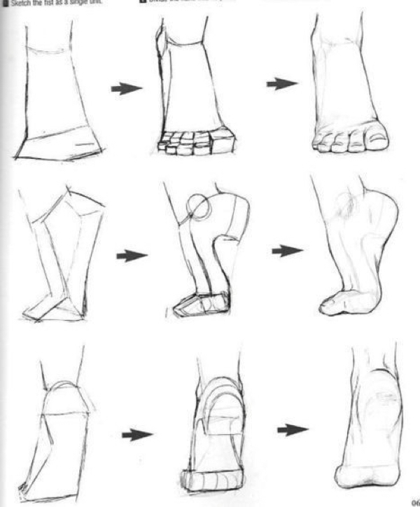 【板绘素材】脚部的画法