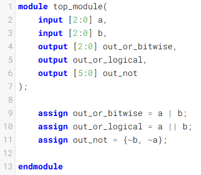 assignment to vectors in verilog