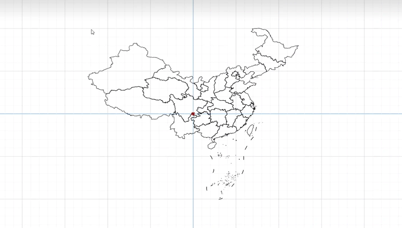 canvas在拖拽的画布中绘制geojson地图数据 哔哩哔哩