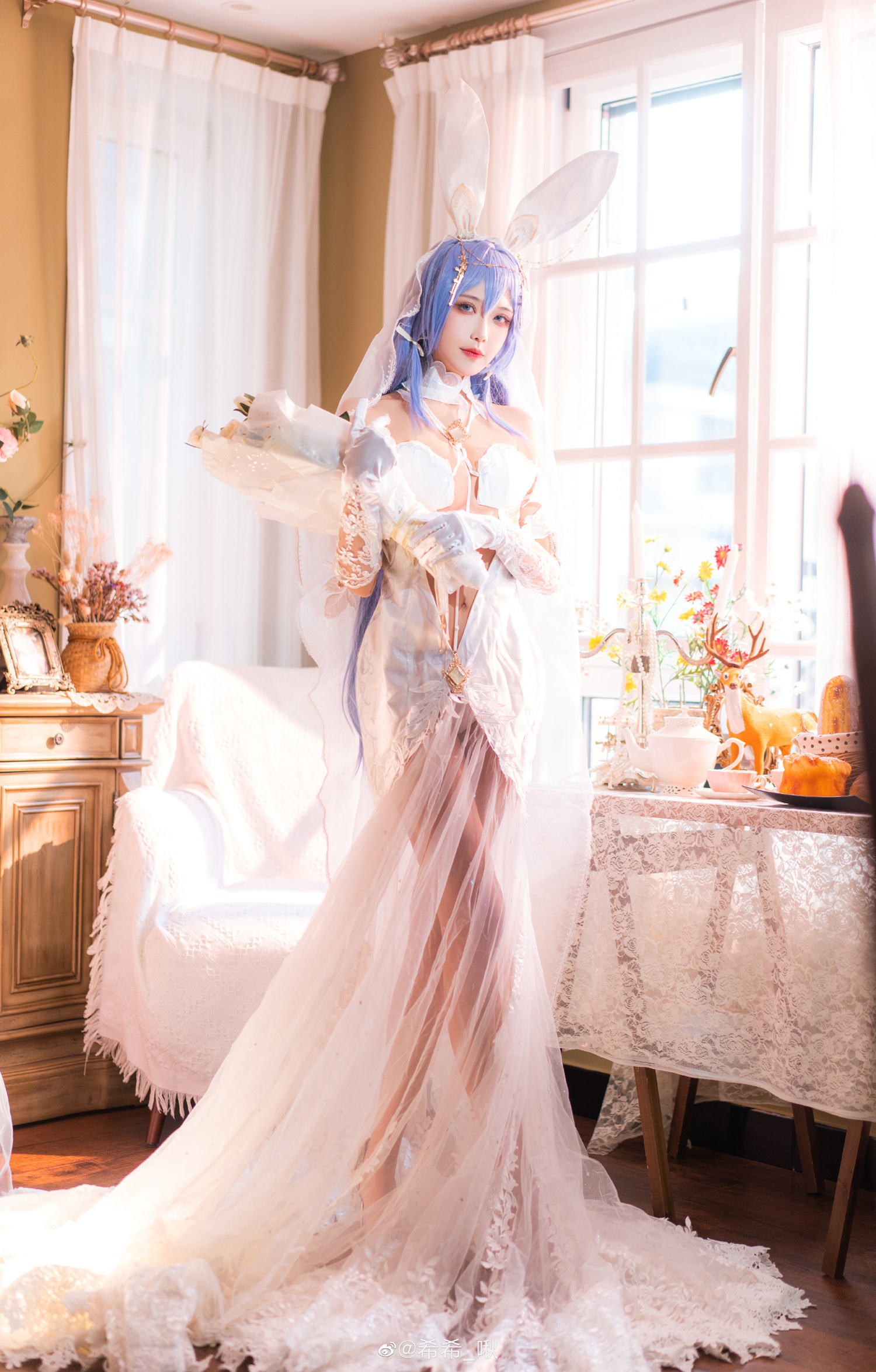 纱希只喝快乐水花园白雪之仪CosPlay1