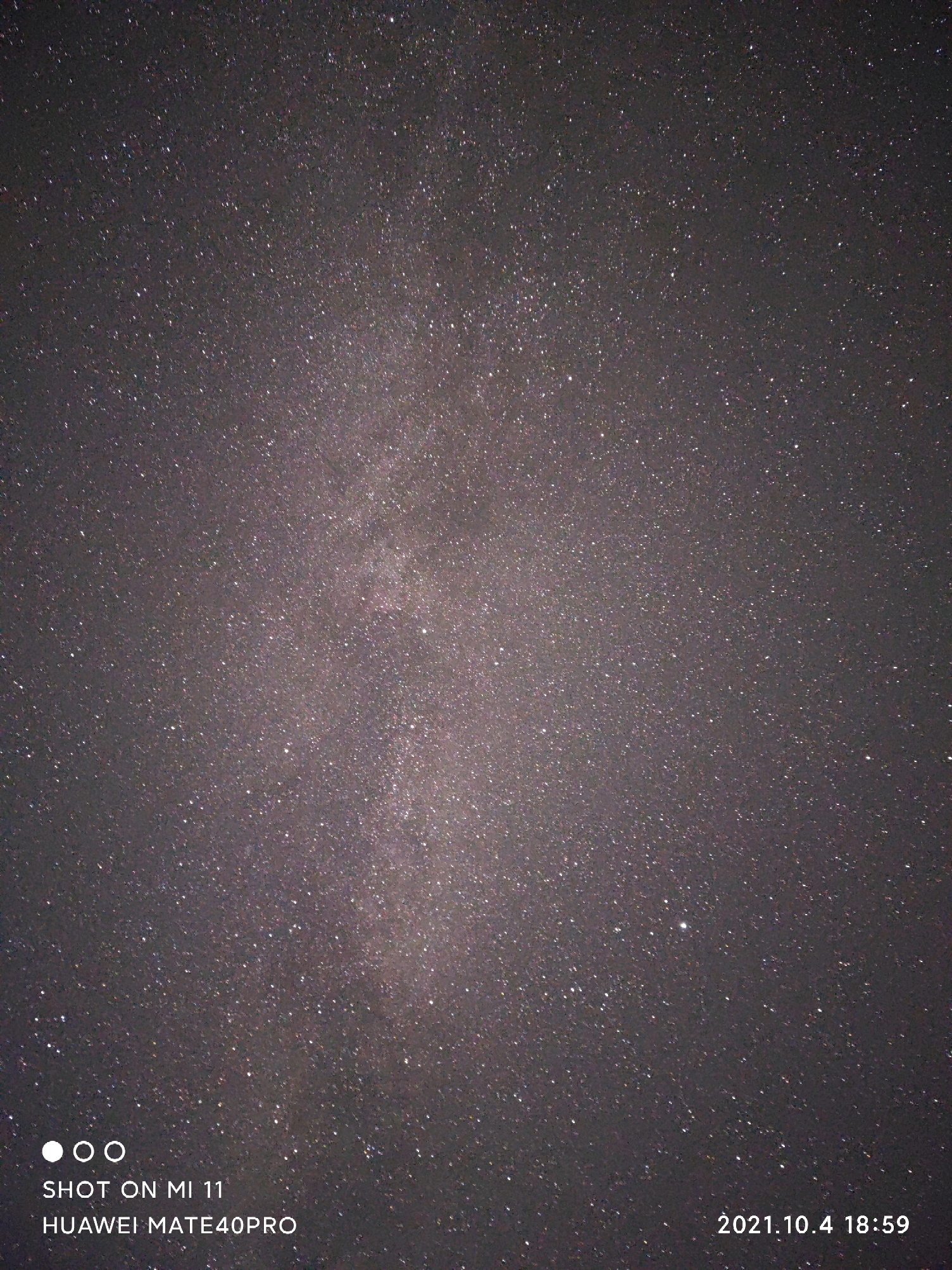 小米11拍摄的秋季大银河怎么样?