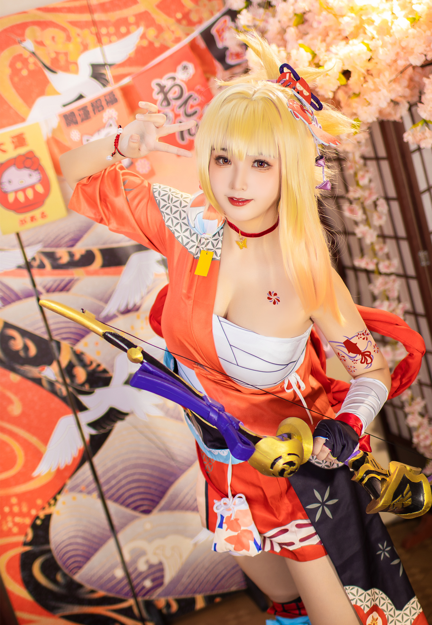 绫aya在这原神宵宫cosplay4