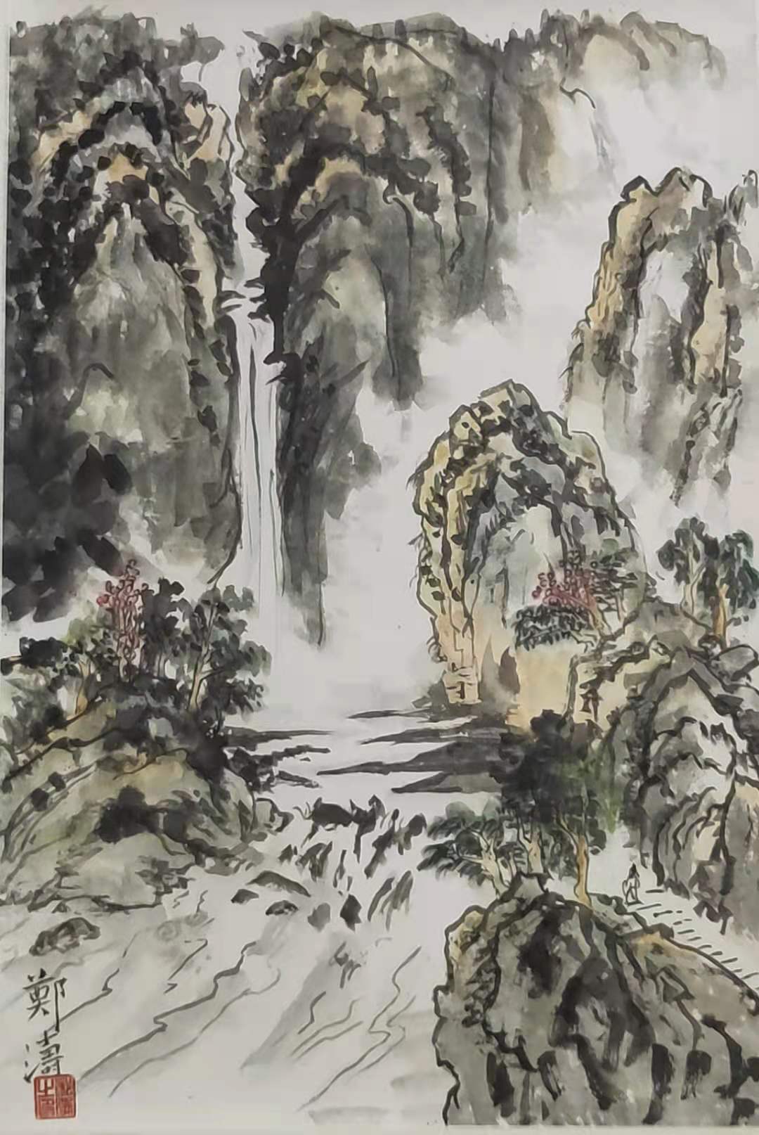 【唐詩】望廬山瀑布 原文/中古漢語/英譯 哔哩哔哩