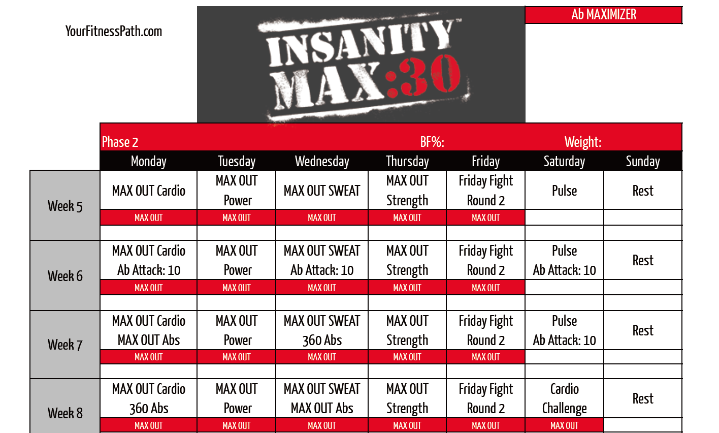 Insanity max 30 