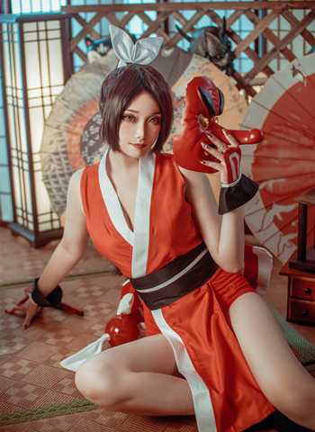 玥颜queen王者荣耀不知火舞原皮cosplay