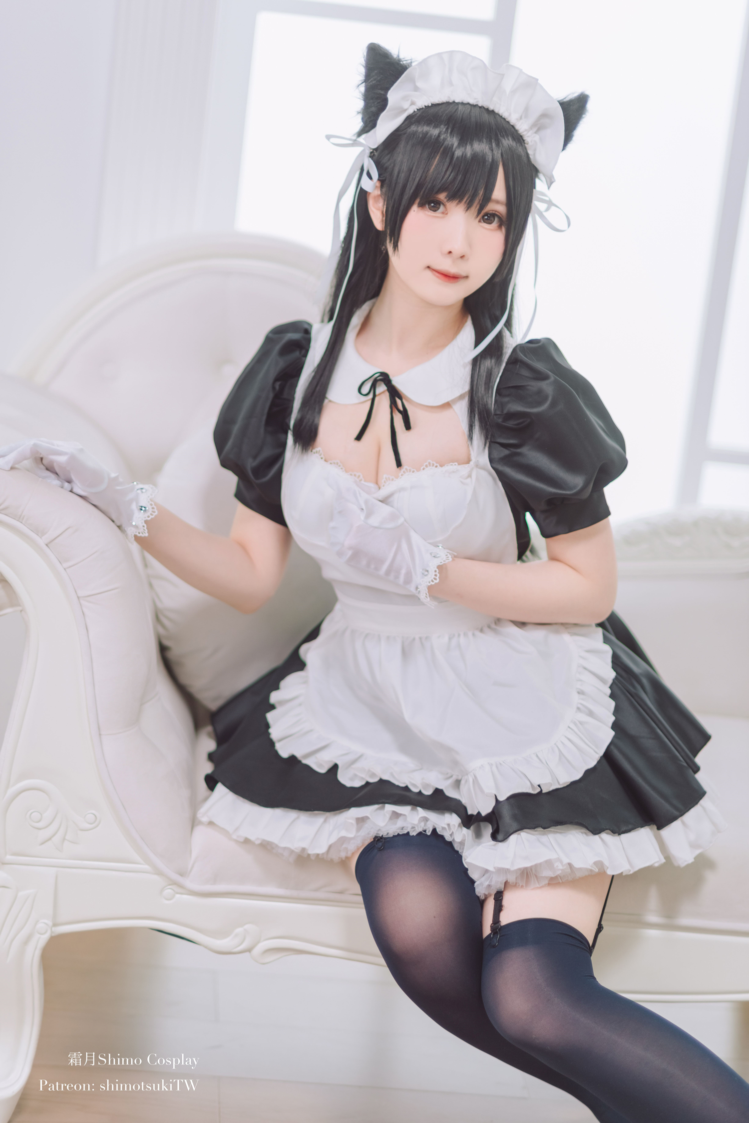 霜月shimo爱宕女仆cosplay6