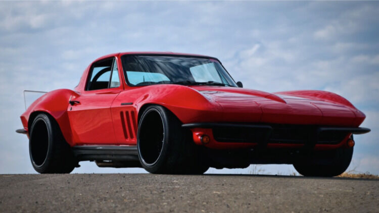 每日一车 - 65 corvette sting ray coupe - hotwheels风火轮