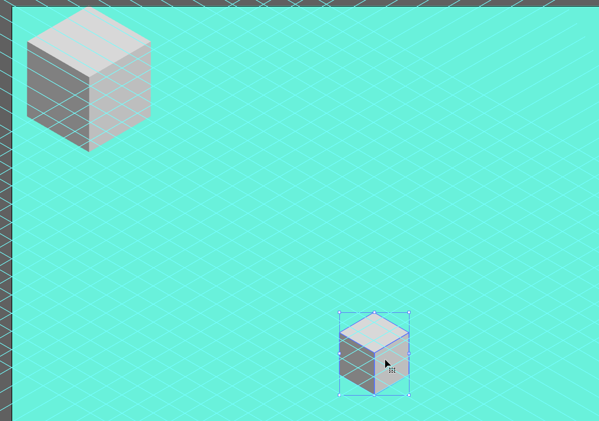 个小正方体,进行移动复制,先做好魔方一个面,对这9个小立方体编一个组