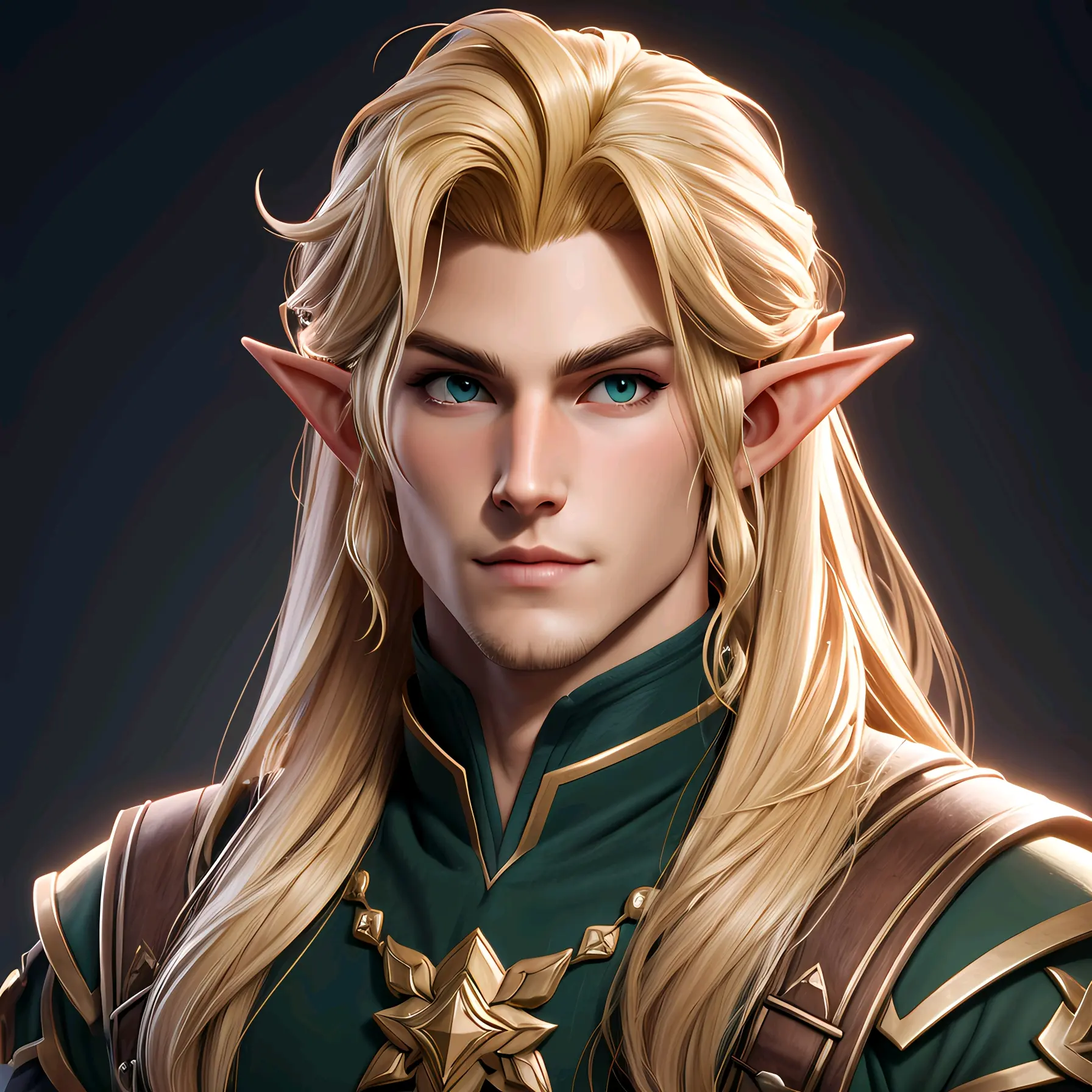 ai绘画,ai画的男性精灵(3d风格).2023年10月17日 - 哔哩哔哩