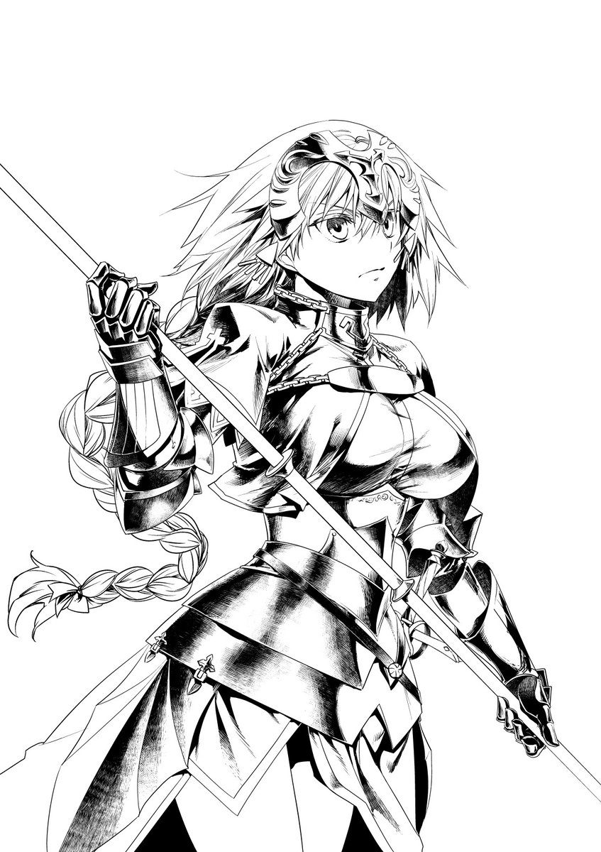 收藏向fgo官方画师图鉴 黑枪呆 白枪呆 阿尔托莉雅?