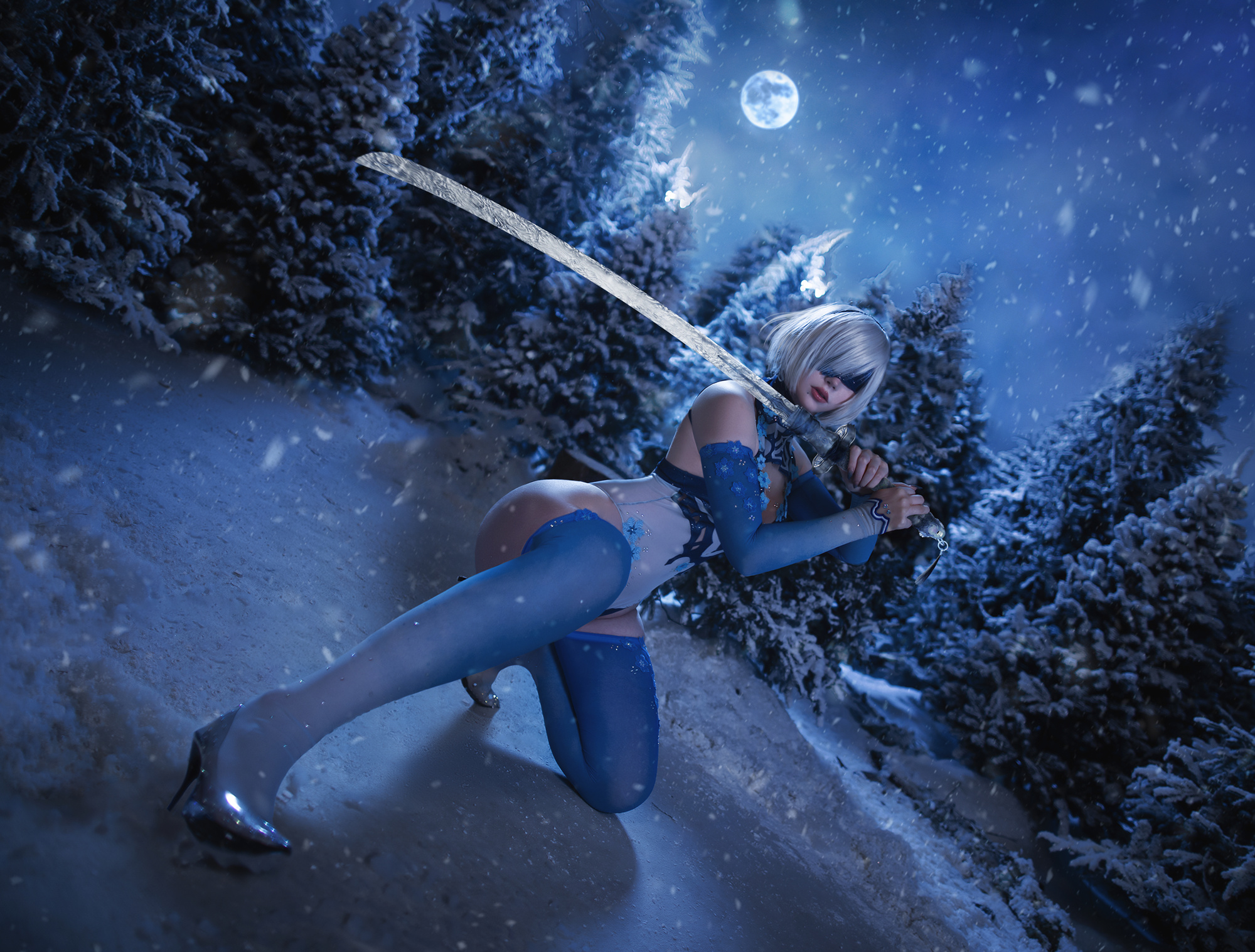 SayaTheFox Frost 2B cosplay1