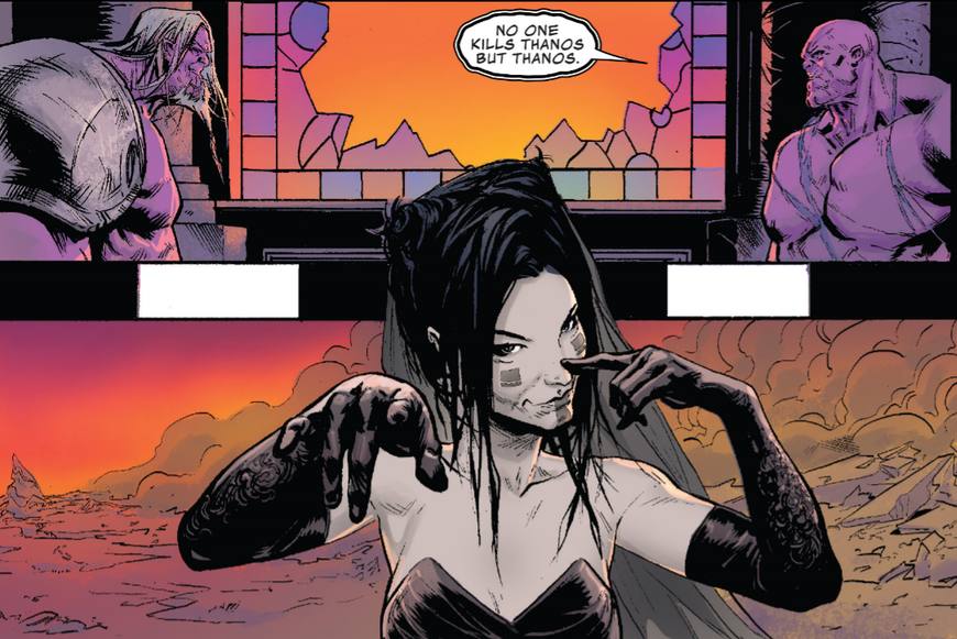 《灭霸》死亡女神归来,帝王灭霸大战年轻灭霸