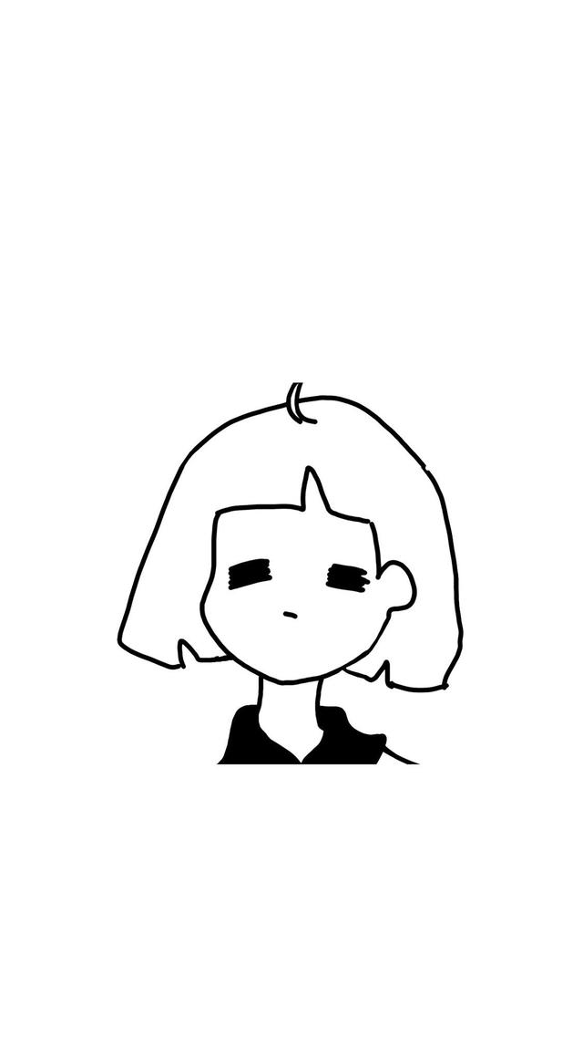 黑白简笔画 - 哔哩哔哩