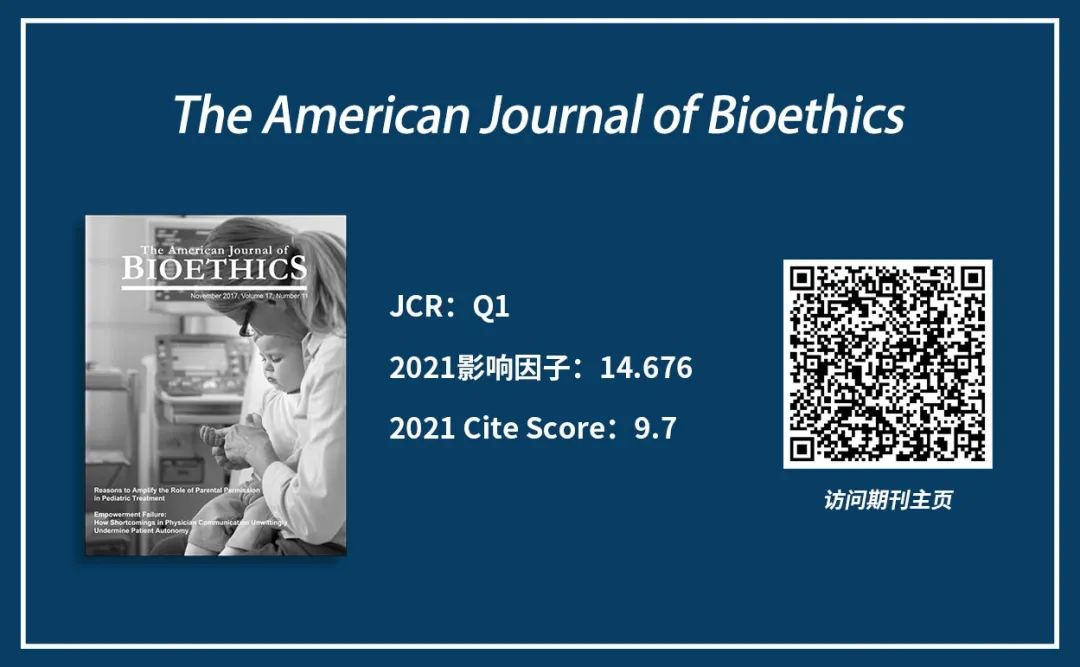  the american journal of bioethics top 