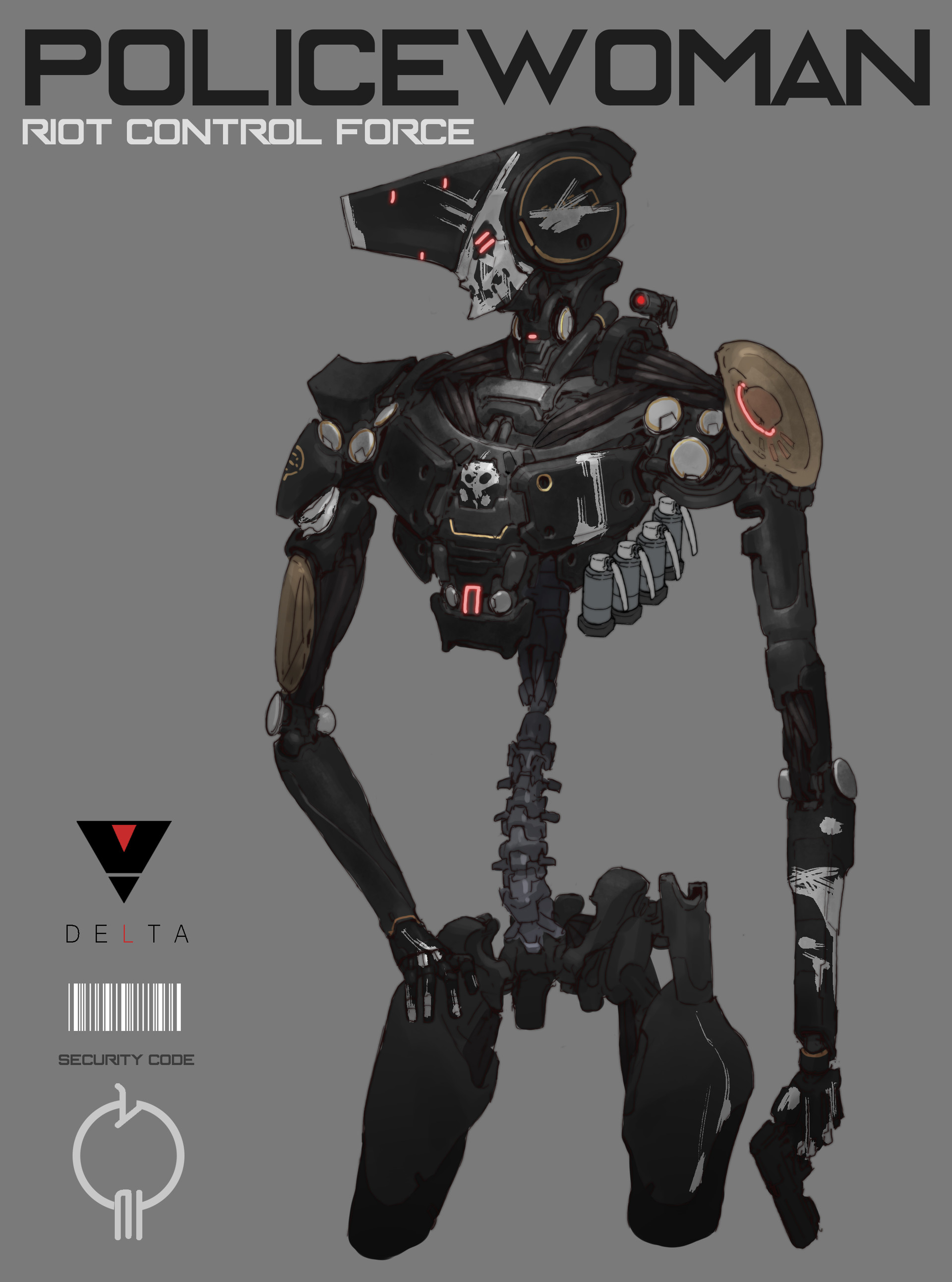 ching yeh 骷髅与机甲相结合