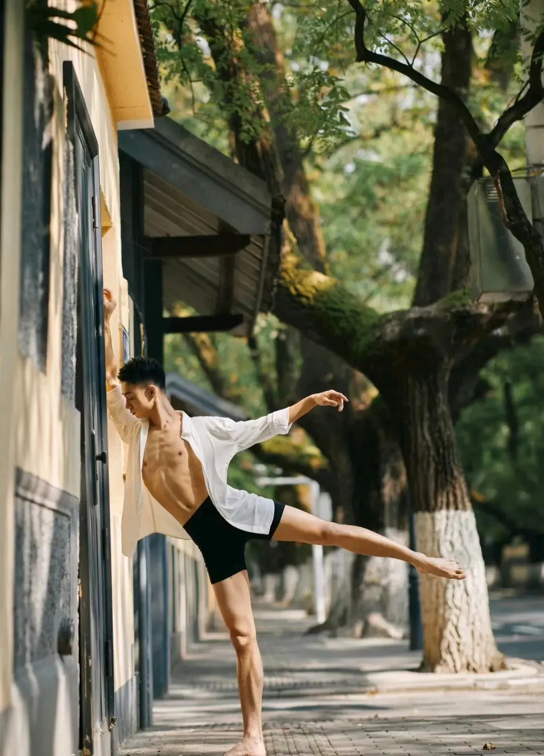 帅气的男子古典舞图片