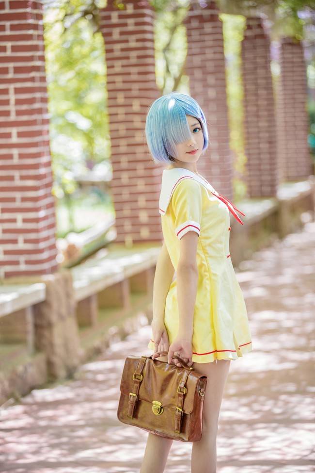 蕾姆 校服cosplay cn:羽天shine