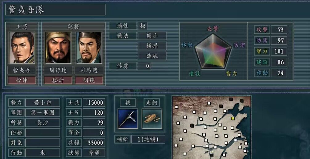 D组小组赛第四轮对阵战报（陈霸先VS管夷吾，朱棣VS李光弼） 哔哩哔哩