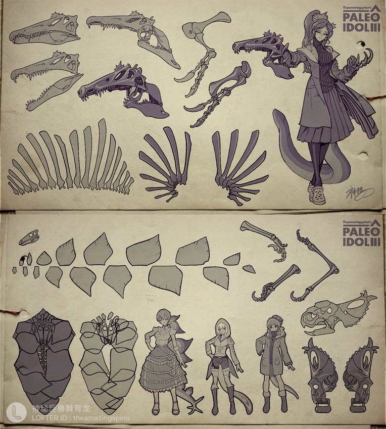 古生物人形paleoldol古生物少女们与异星敌人之间的的战争9