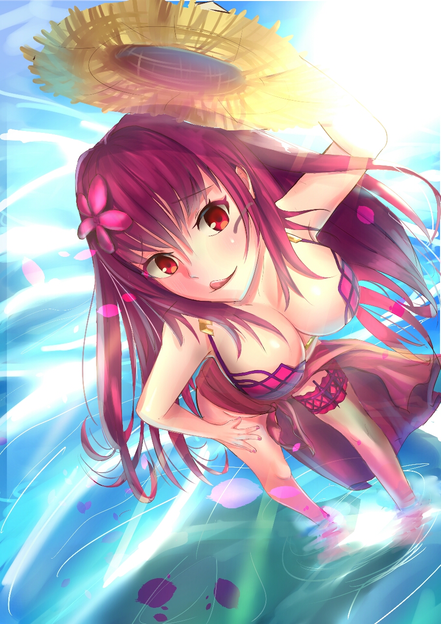 FGO 插图 (三十四)斯卡哈 泳装