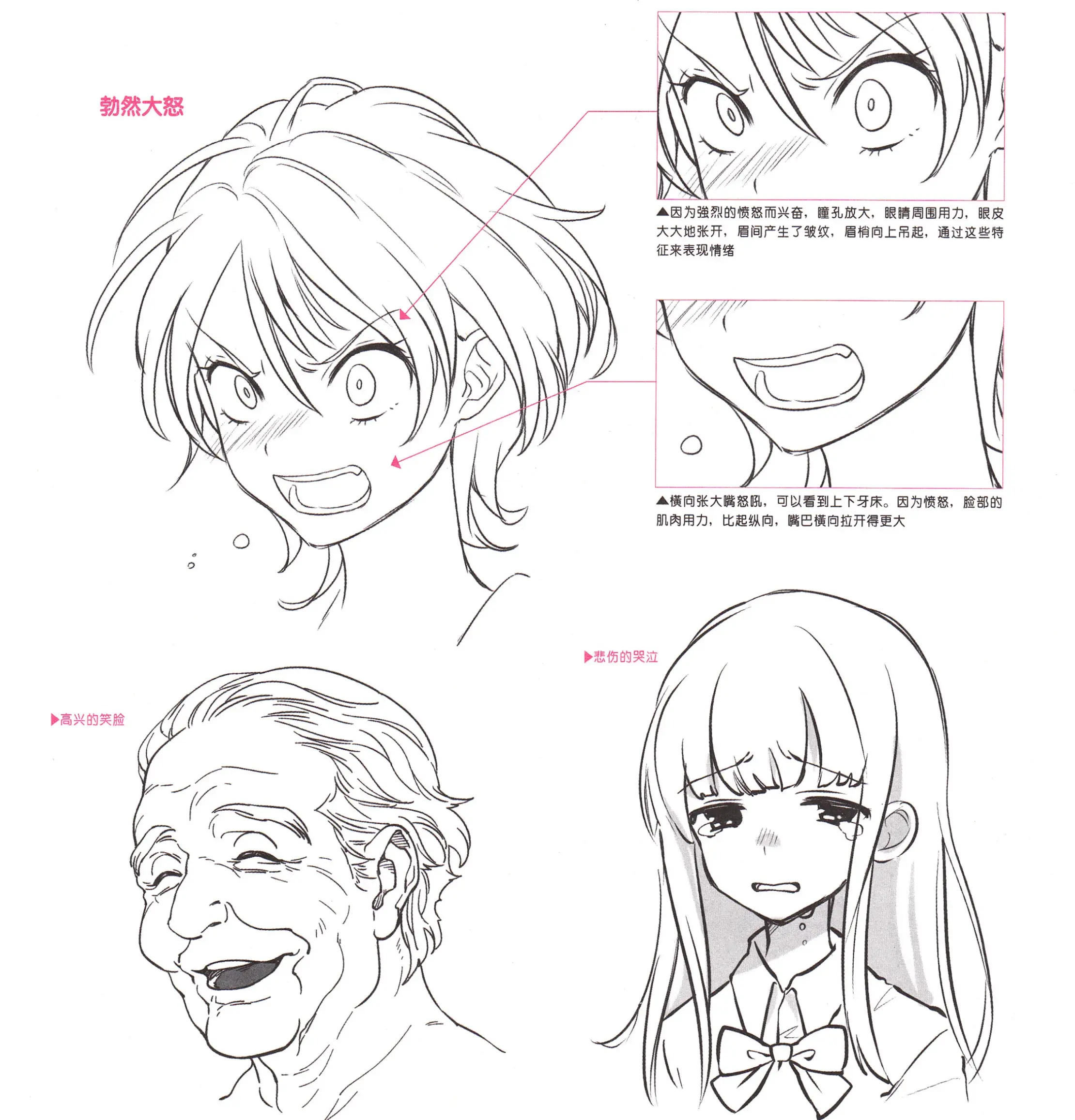 可临摹,可上色!人物画得好!表情必不可少!